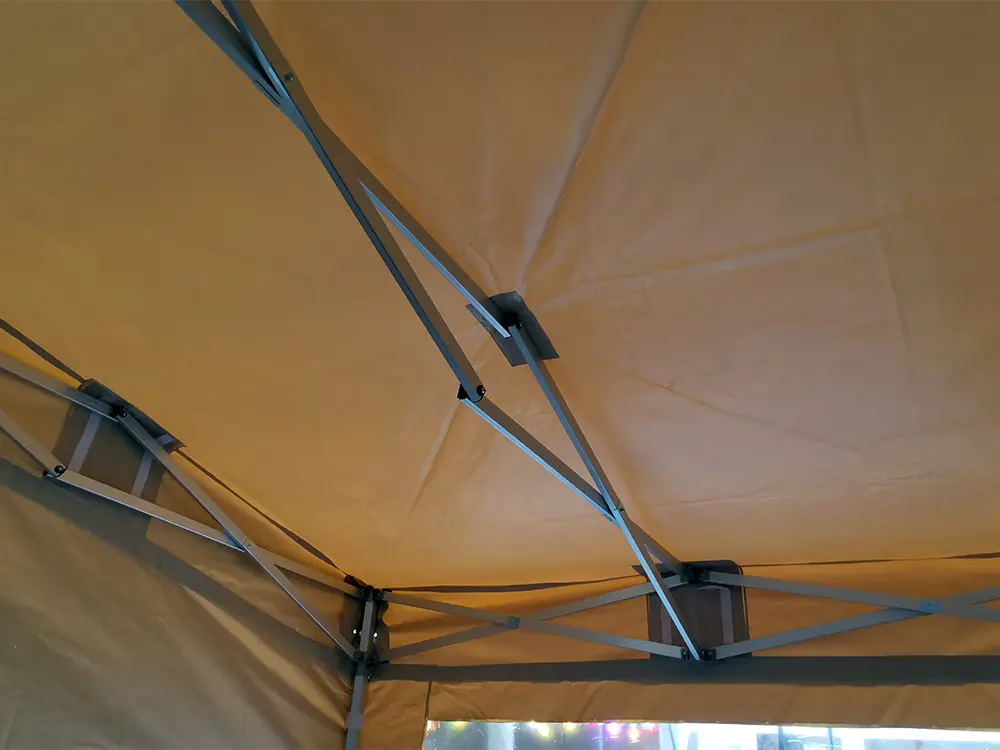 Vouwtent Solid 50 met pvc verstevigingen binnenin