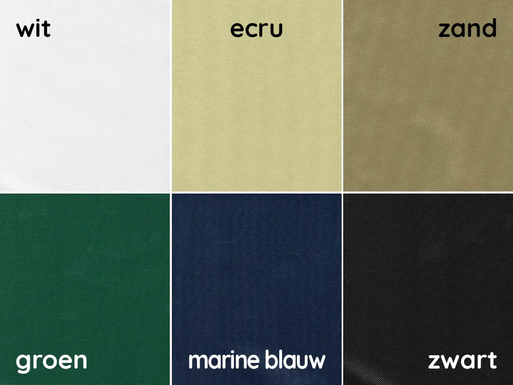 Solid 30 vouwtent: beschikbare kleuren