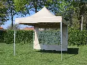 Vouwtent 3x3 Solid 50 pvc met 1 zijwand