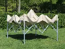 Vouwtent 3x3 Solid 50 pvc met halfopen frame