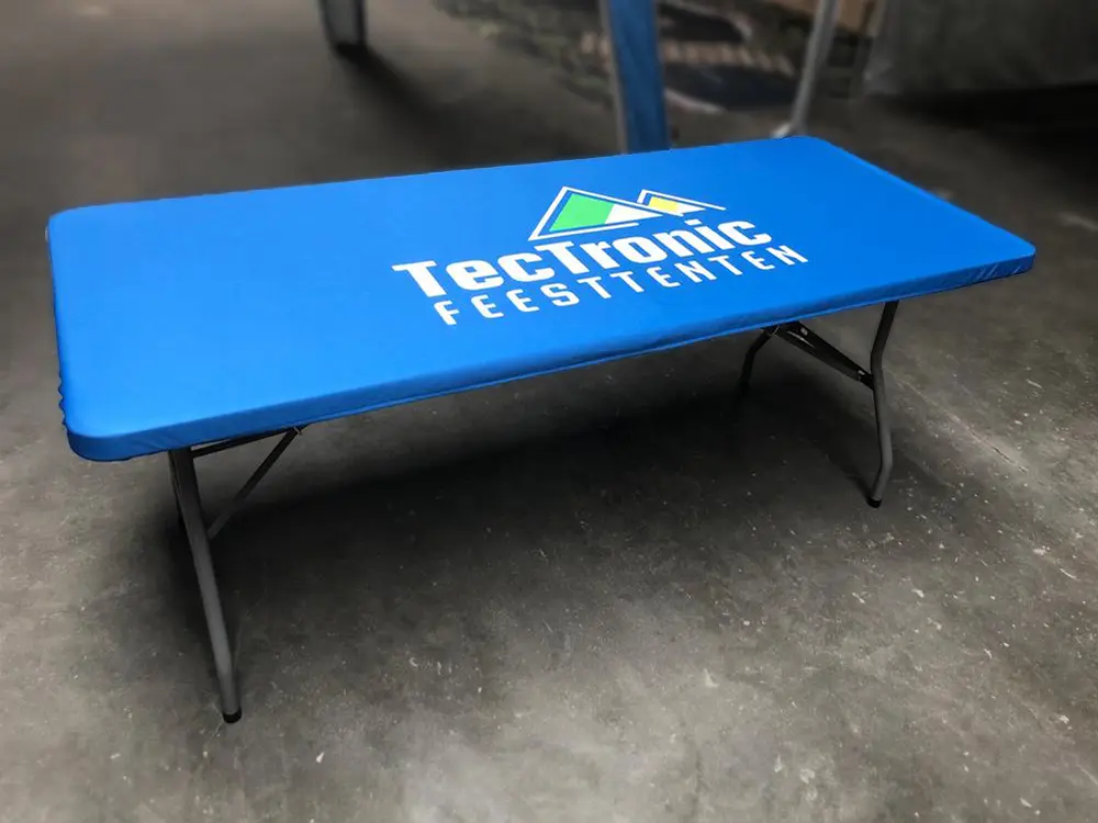 Bedrukte topcover inklapbare tafel