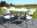 Ronde inklapbare tafel 150 cm - kunststof
