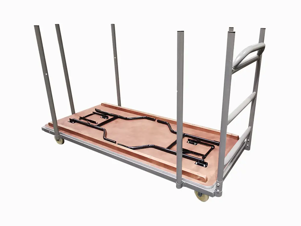 Transportkar voor houten inklapbare tafel 183 cm