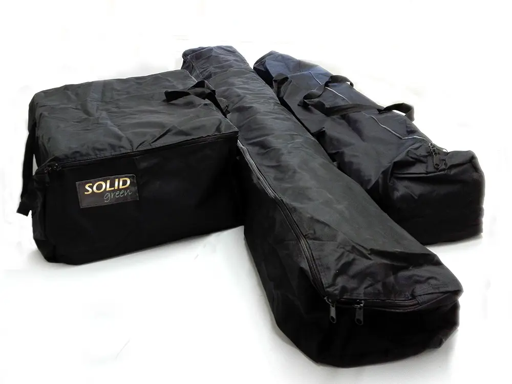 Draagtassenset pagodetent 5x5 m (1S - 2XXL)