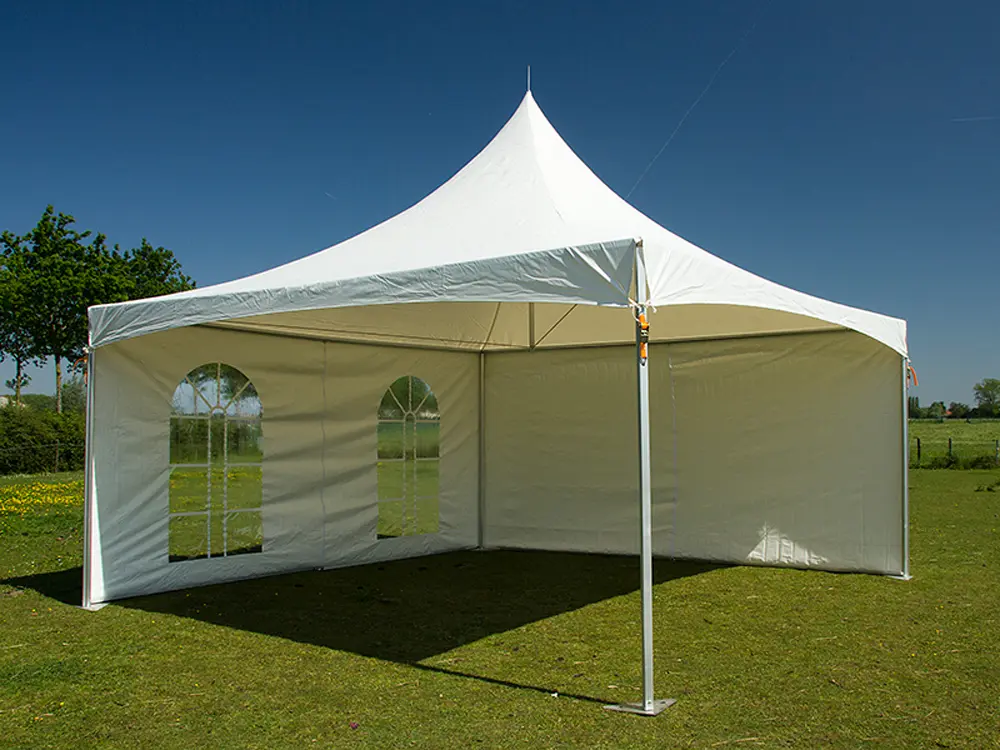 Pagodetent 5x5 m pro pvc v2 - Zijwandenpakket