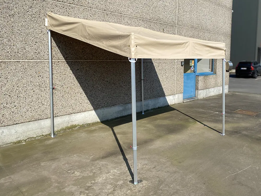 Vouwtent 2,5x2,7 m Solid 50 pvc beige