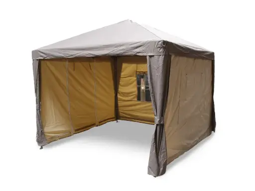 Partytent 3x3 m polyester taupe/beige