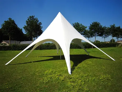 Stertent 10 m pvc (wit)