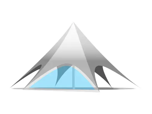 Onderdeel stertent 12 m: zijwand pvc (transparant)