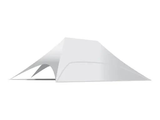Onderdeel stertent twin 12 m: zijwand polyester dicht (lange zijde)