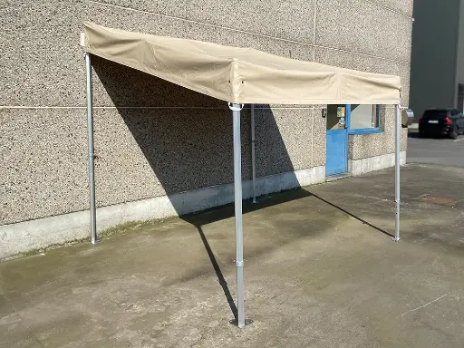Vouwtent 2,5x2,7 m Solid 50 pvc beige