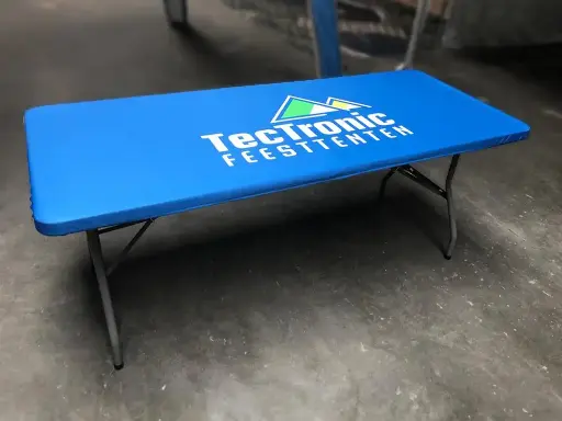 Bedrukte topcover inklapbare tafel